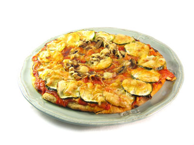 pizza calabacin Pizza integral con calabacín
