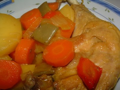 pollo guisado con verduras Pollo guisado con verduras