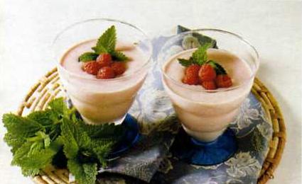  Batido de yogur y frambuesas