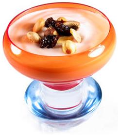  Batido de yogur con fruta y frutos secos