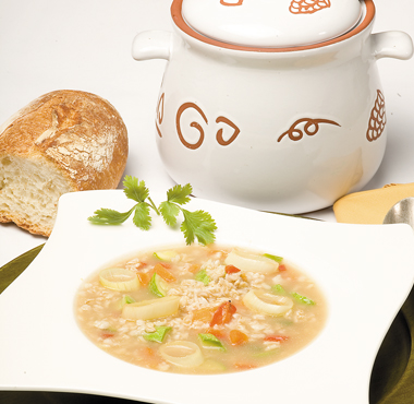 sopa de avena verduras Sopa de avena y verduras