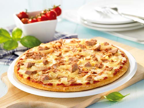 Pizza atun tonno Pizza de atún con pimientos rojos