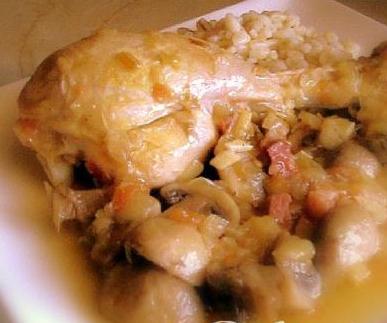 pavo con champinones Muslos de pavo con miel y champiñones