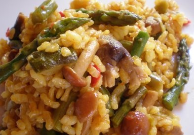 arroz verduras cerdo Arroz con cerdo y verduras