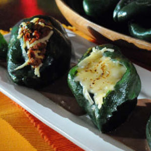 Lechuga rellena de arroz y carne picada