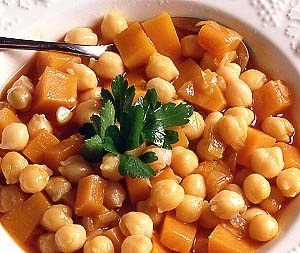 garbanzos calabaza Garbanzos con calabaza
