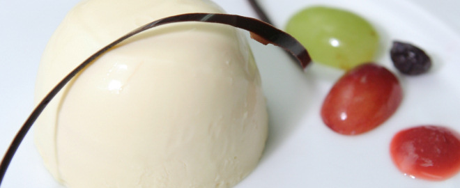 pannacotte Pannacotta con Marsala y menta