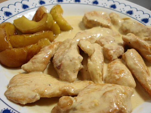 pechuga pollo manzana Pechugas de pollo con salsa de manzana