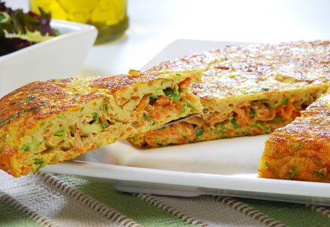 tortilla de calabacin zanahoria 0 Tortilla de calabacín y zanahoria