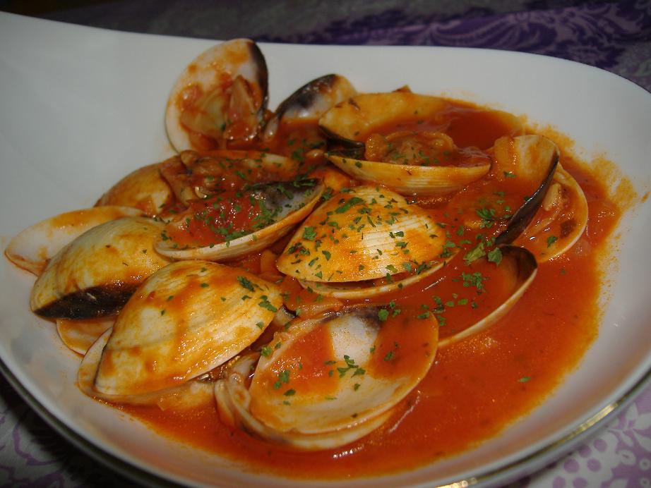 almejas salsa tomate Almejas con salsa de tomate