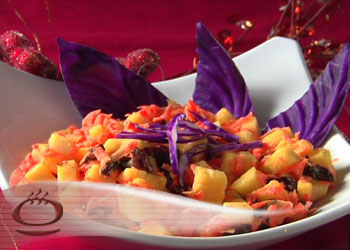 ensalada zanahoria pina Ensalada de zanahoria con piña y frutos secos