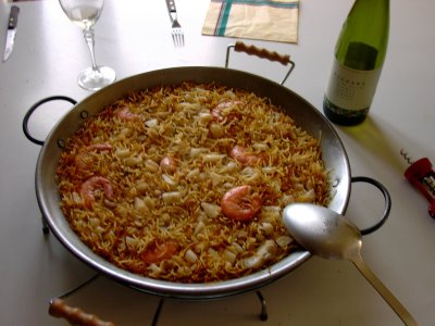 fideua toamtes gambas Fideuá con tomate y gambas
