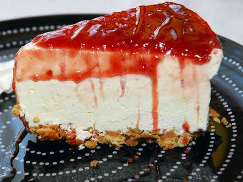tarta queso limon frambuesa Tarta de queso con limón y frambuesa