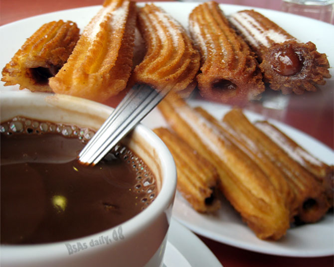 churros chocolate Receta de churros con chocolate