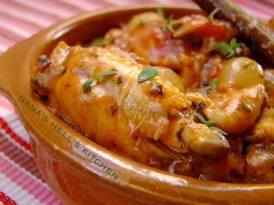 pollo guisado con hortalizas Pollo guisado con hortalizas y ensalada