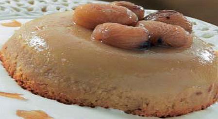 pudin de nueces Pudin de castañas con vainilla