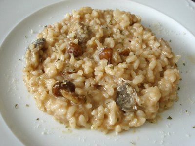 rissotto de setas Rissotto cremoso de setas