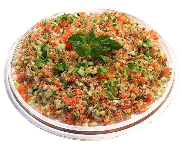 tabule Ensalada de avena con salsa de sésamo