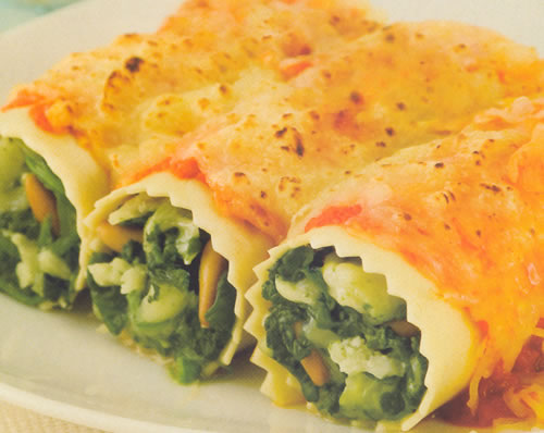 canelones de espinaca carne vegetal Canelones de espinacas y carne vegetal