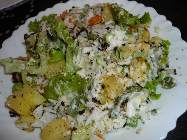 Ensalada de borraja Ensalada de borraja con calabaza y queso
