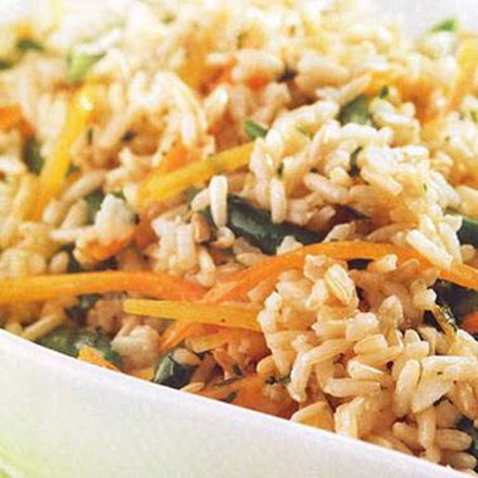arroz salsa de calabaza y zanahorial Arroz con salsa de calabaza y zanahoria