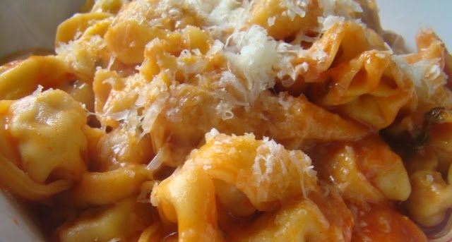 tortellinis de carne Tortellinis de carne con champiñones