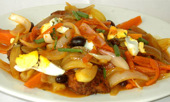 Escabeche de hortalizas Escabeche de hortalizas naranjas y patata