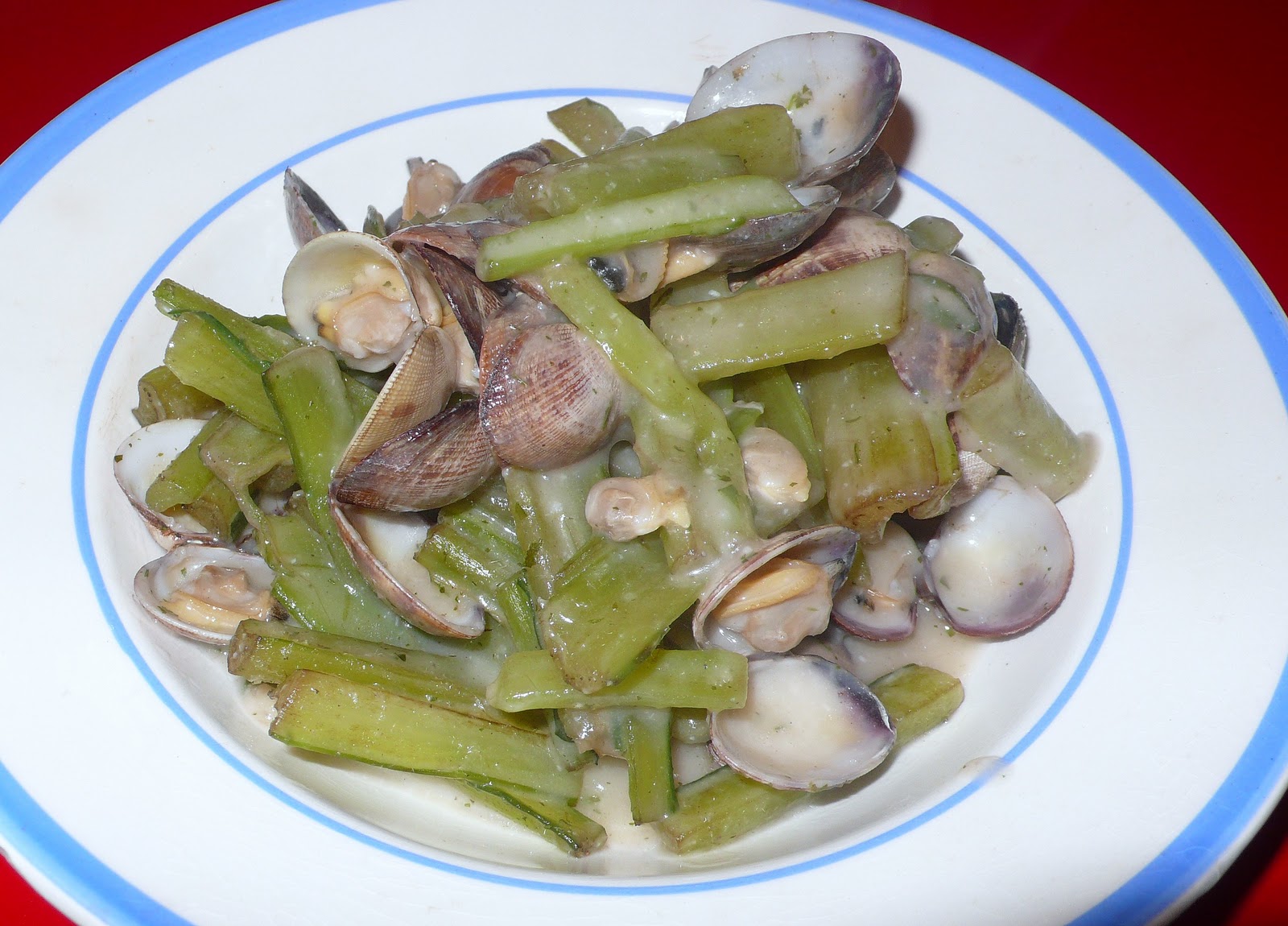 borraja con almejas Borraja con almejas