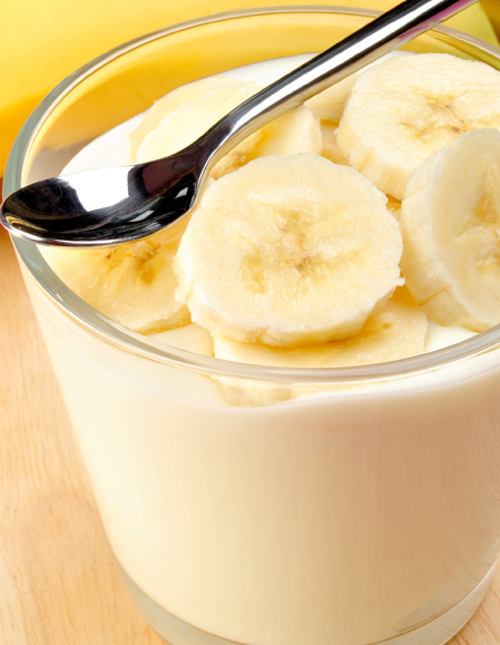 pure platano Puré de plátano y ciruelas