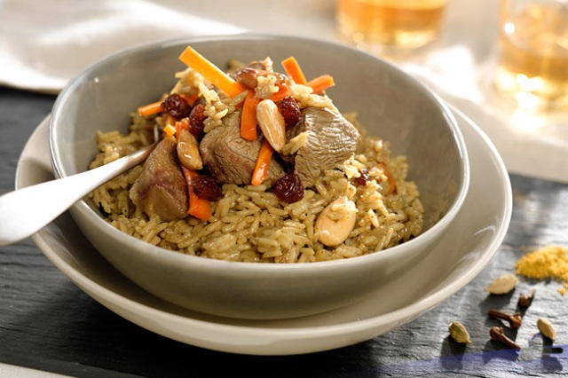 Arroz con cordero y frutos secos Arroz con cordero y frutos secos