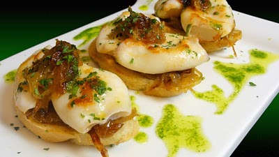 chipirones encebollados Chipirones encebollados
