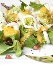 ensalada de bacalao y calamar Ensalada de bacalao y chipirones