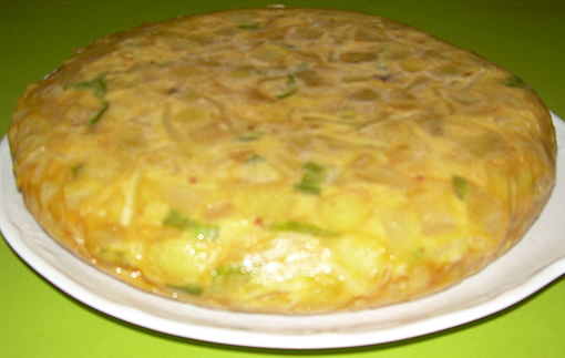 tortilla de patatas pimiento y cebolla Tortilla de patata, pimiento y cebolla