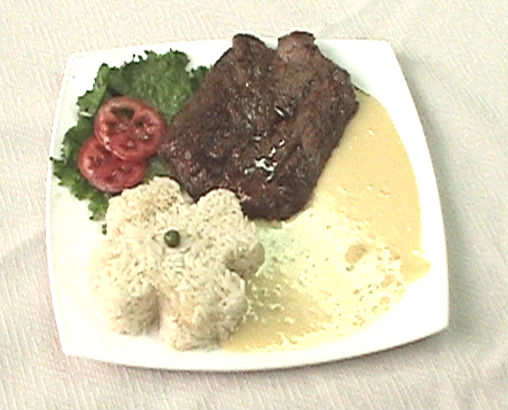 lomo pure Lomo plancha con puré parmentier