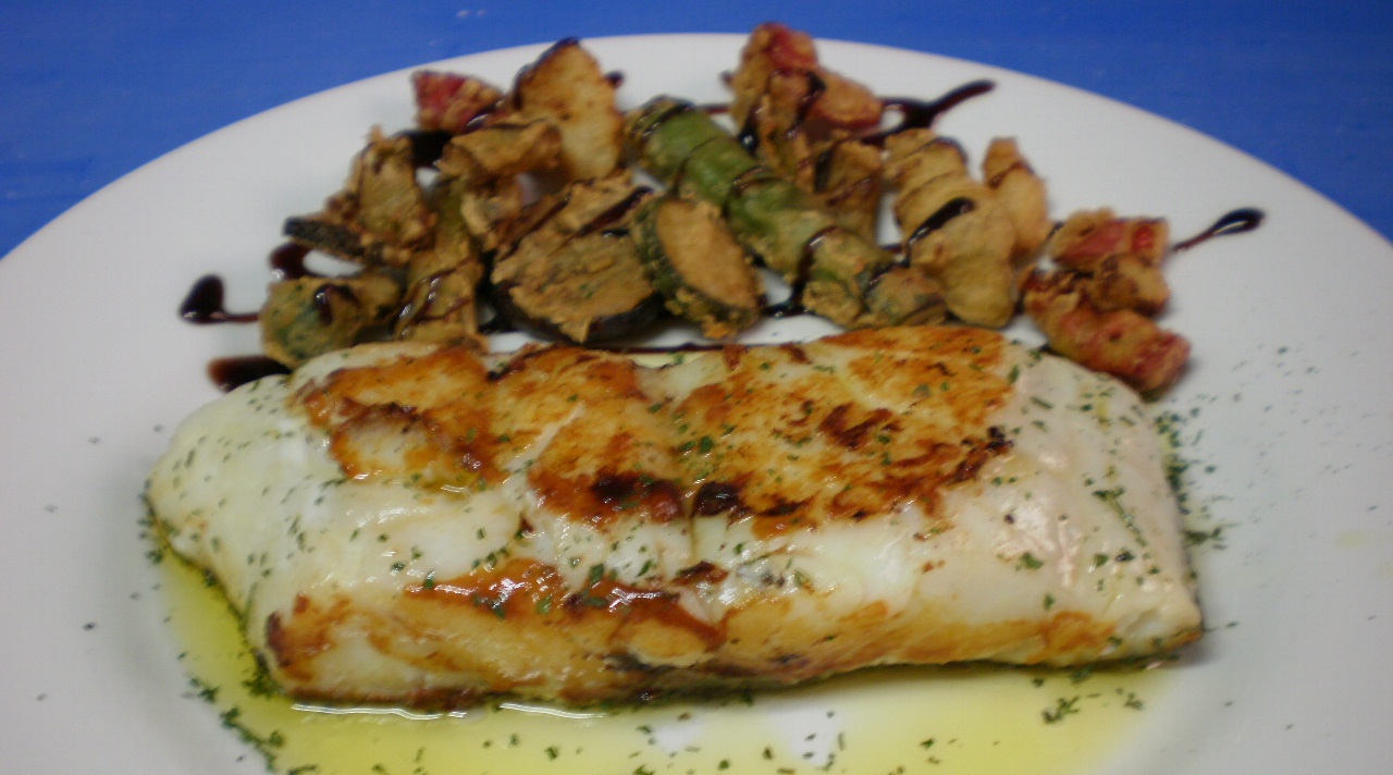 bacalao plancha garbanzos Bacalao plancha con garbanzos