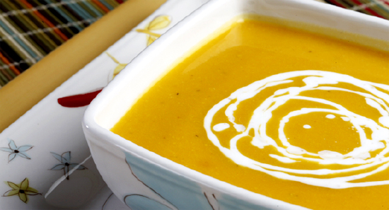 crema calabaza Crema de calabaza con queso