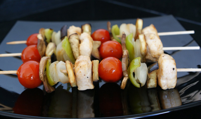 brocheta de pollo Brocheta de pollo
