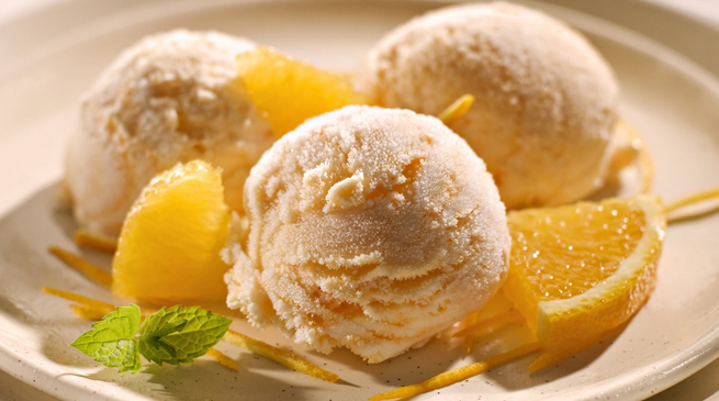 helado de naranja Helado de naranja