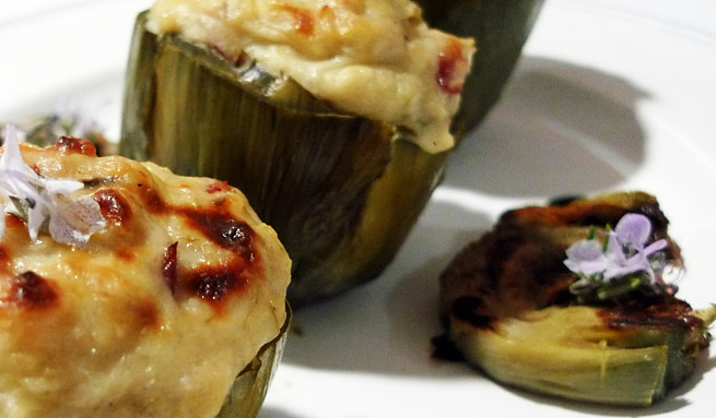 alcachofas rellenas Alcachofas rellenas